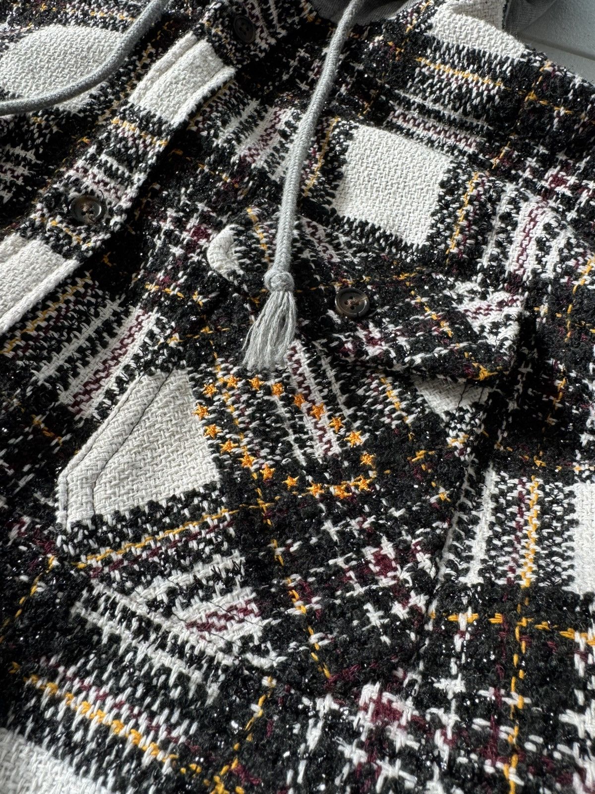 Japanese Brand AFB Hooded Flannel Shirt Size US M / EU 48-50 / 2 - 3 Thumbnail