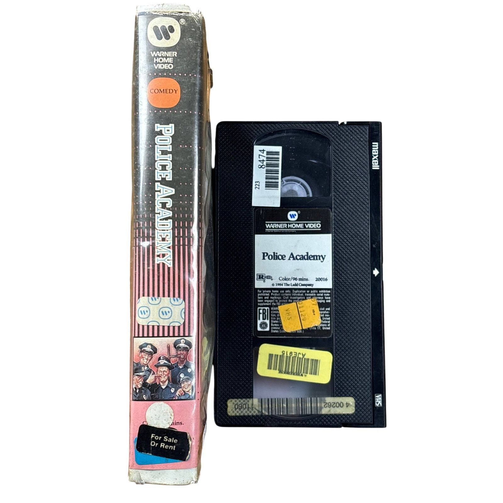 Warner Bros Vintage 1984 Police Academy Warner Home Video Clamshell Size ONE SIZE - 3 Thumbnail