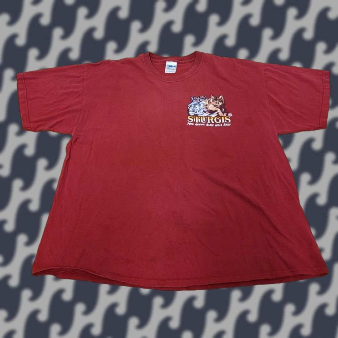 Gildan VINTAGE Sturgis 2010 Black Hills Rally 70th Annual Men's Size XL T-shirt Size US XL / EU 56 / 4 - 1 Thumbnail
