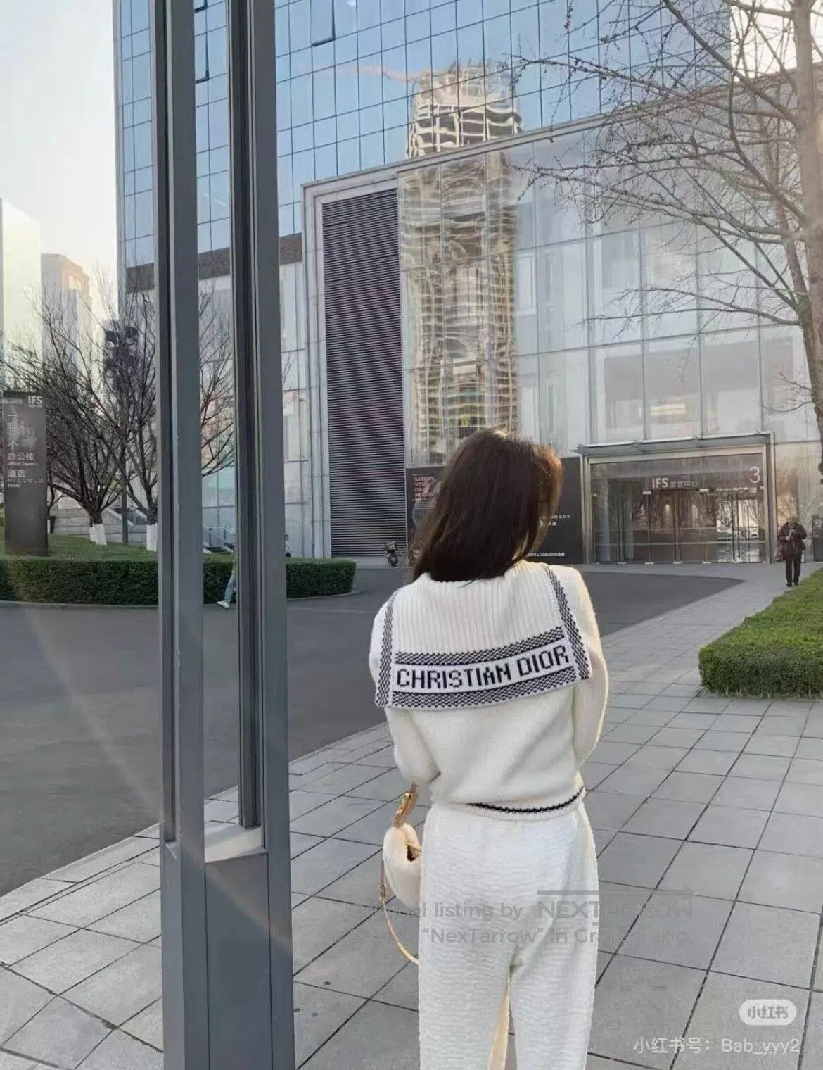 Dior Dior Letter slogan: Cashmere blended knit cardigan jacket| Size L / US 10 / IT 46 - 1 Thumbnail
