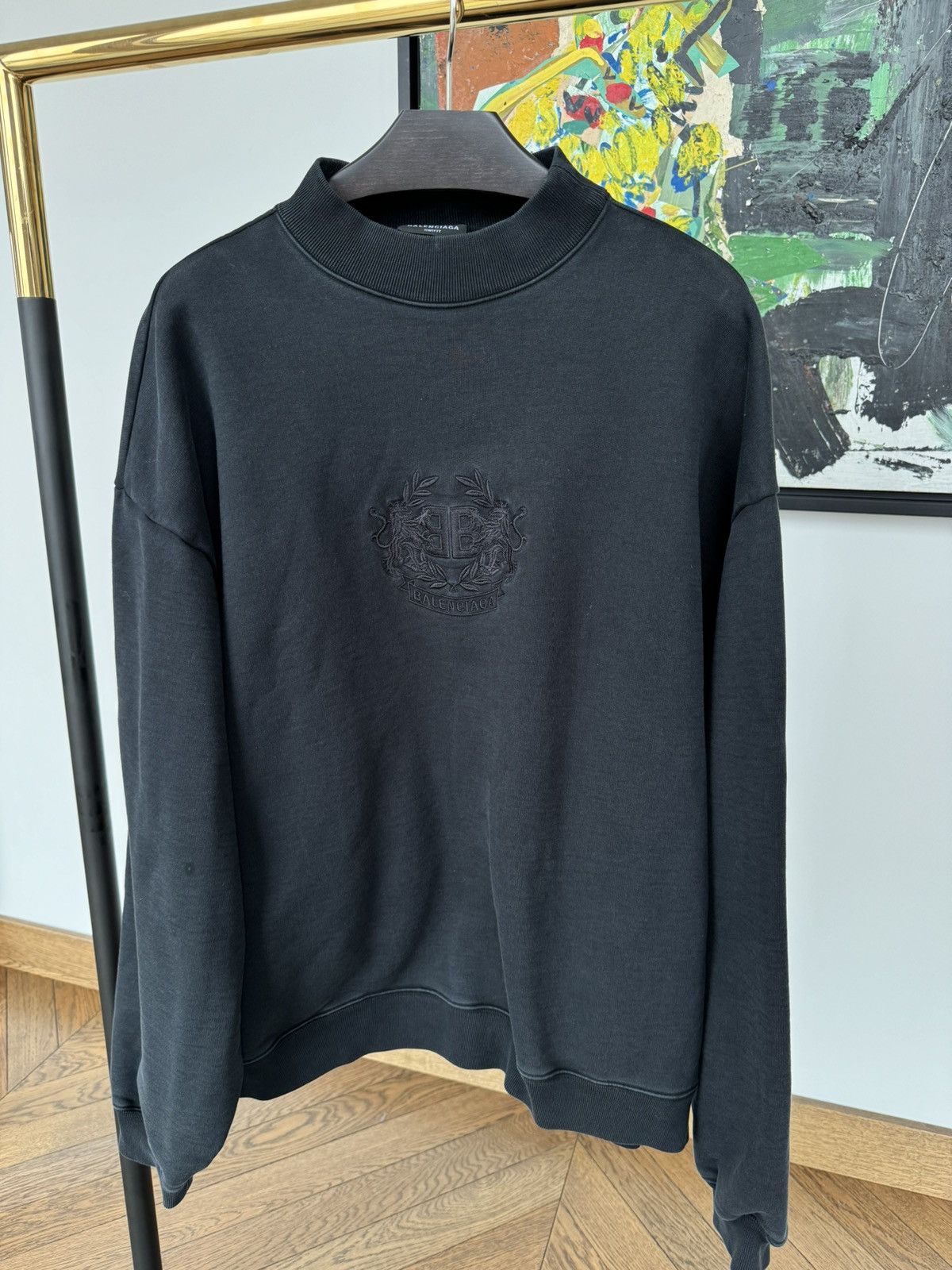 image of Balenciaga Sweatshirt in Black, Men's (Size Medium)