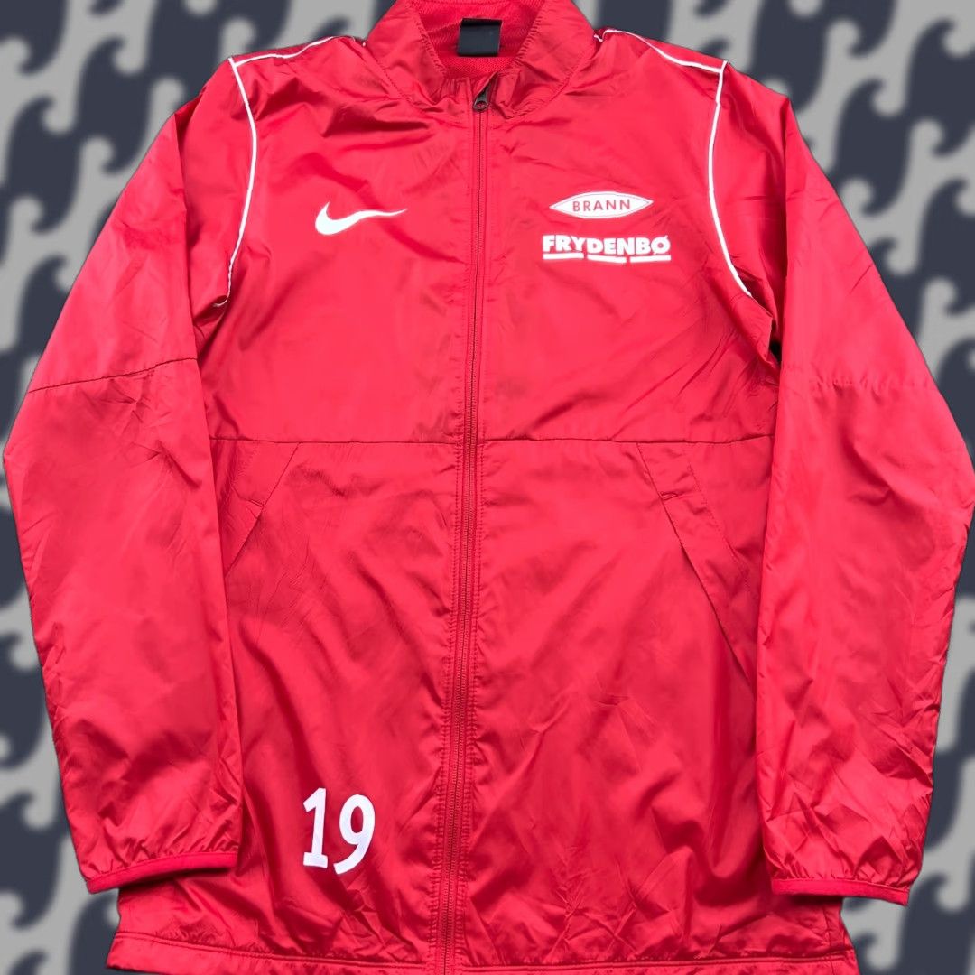 Nike Nike Nylon Jacket Mens Small Red Full Zip Football Training Drill Track Jacket Mens Nike Size US S / EU 44-46 / 1 - 1 Thumbnail