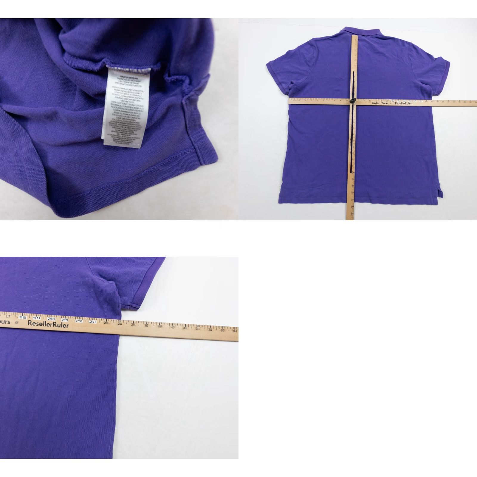 Polo Ralph Lauren VINTAGE Polo Ralph Lauren Shirt Mens XLarge Purple Short Sleeve Classic Fit Preppy Pony Size US L / EU 52-54 / 3 - 8 Thumbnail