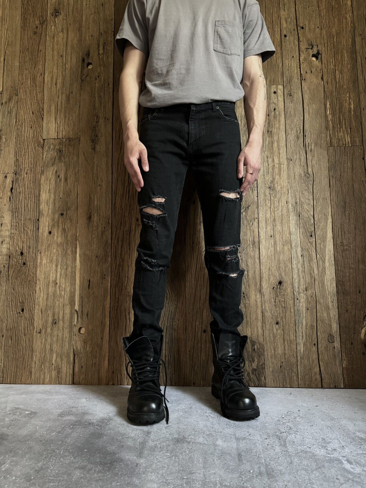 Saint Laurent Paris Saint Laurent 2015 D02 Japan Slim Distressed