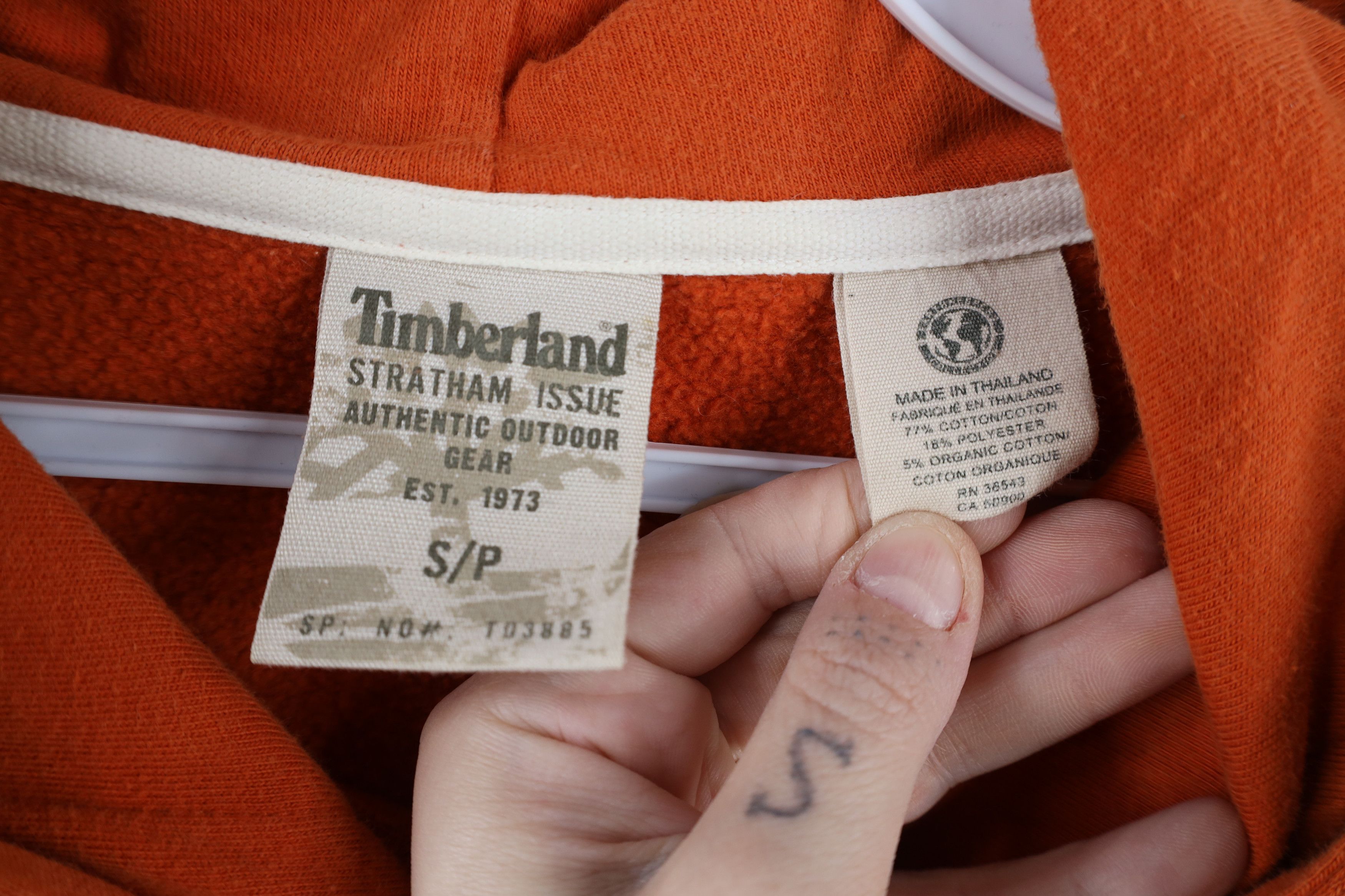 Timberland × Vintage Vintage Timberland Spell Out Baggy Fit Hoodie Sweatshirt Size US S / EU 44-46 / 1 - 6 Thumbnail