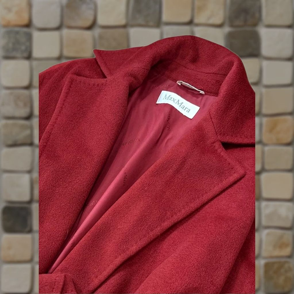 Max Mara Max Mara Manuela Red Belting Coat Blouson Women Size 42 Coat Menula Camel 100% Camel Genuine Vintage? Size M / US 6-8 / IT 42-44 - 1 Thumbnail