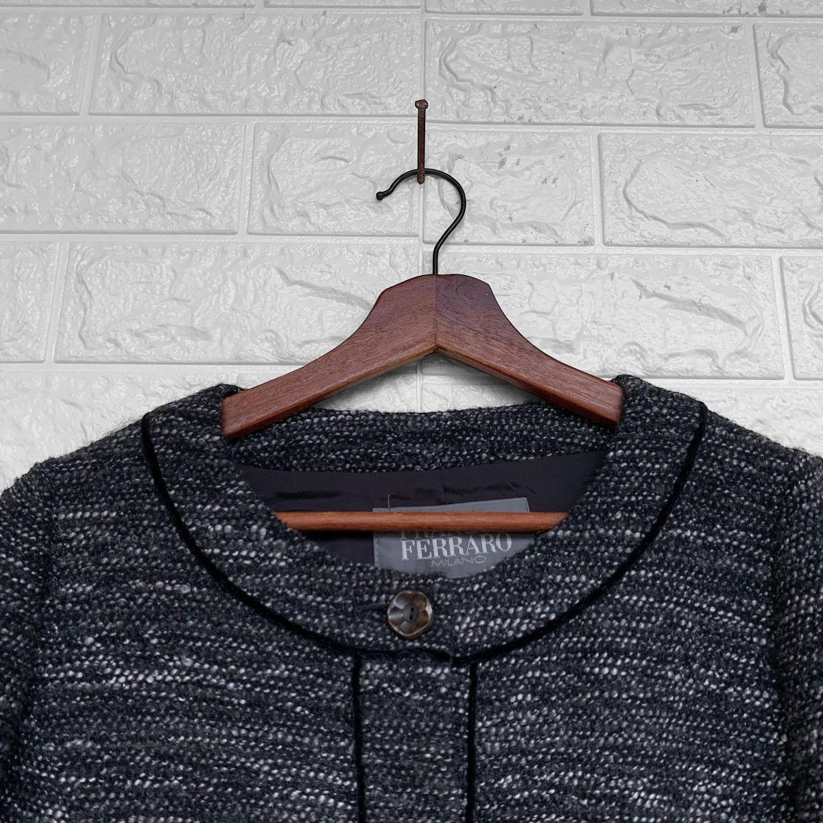 Other FRANCO FERRARO MILANO WOOL TWEED CARDIGAN JACKET Size S / US 4 / IT 40 - 9 Thumbnail