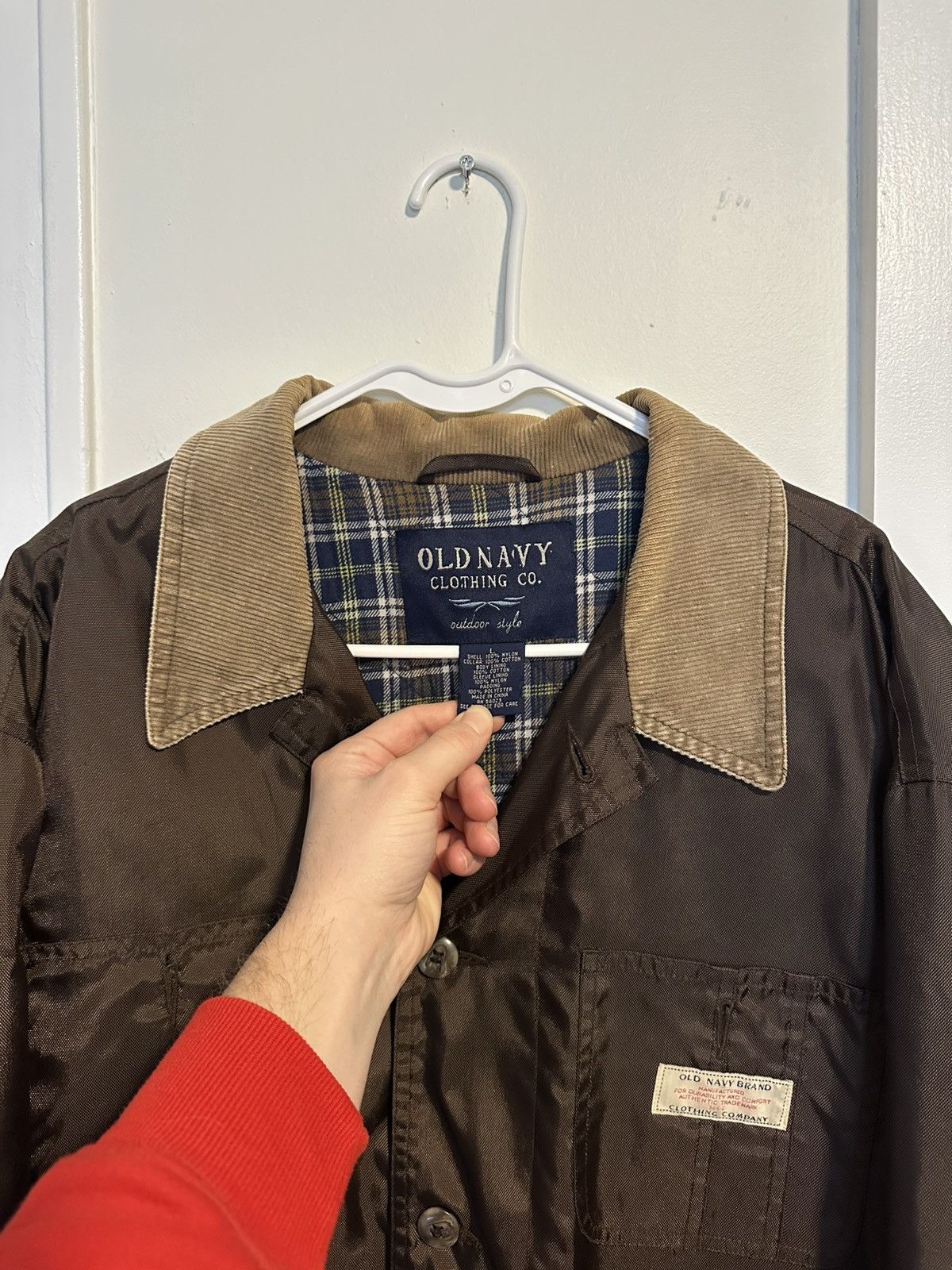 Old Navy Y2K Old Navy Clothing Co. Flannel Lined Utility Jacket Size US L / EU 52-54 / 3 - 2 Thumbnail