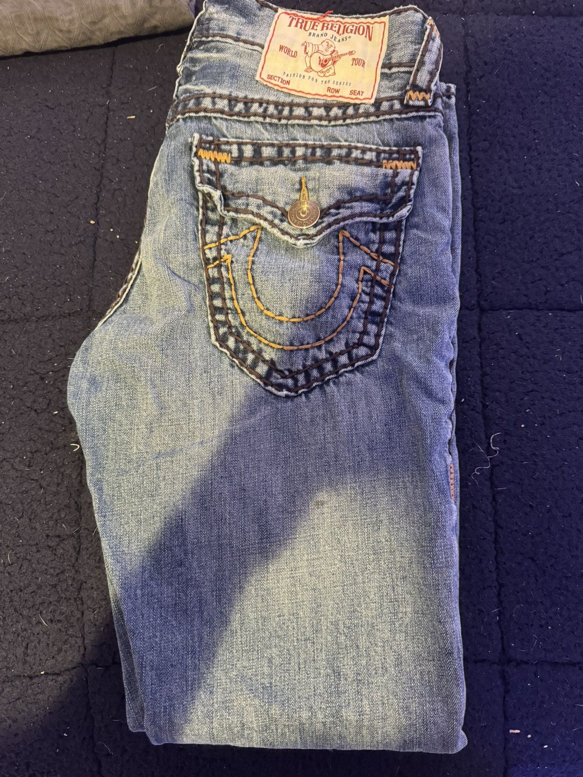 Image of True Religion Ricky Jeans in Blue, Men's (Size 30)