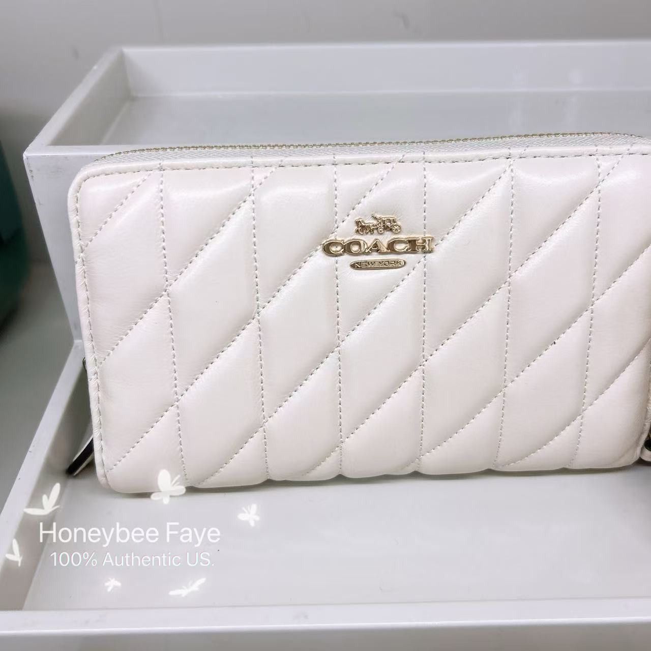 Coach Medium Id Zip Wallet With Quilting CZ339 Size ONE SIZE - 2 Thumbnail
