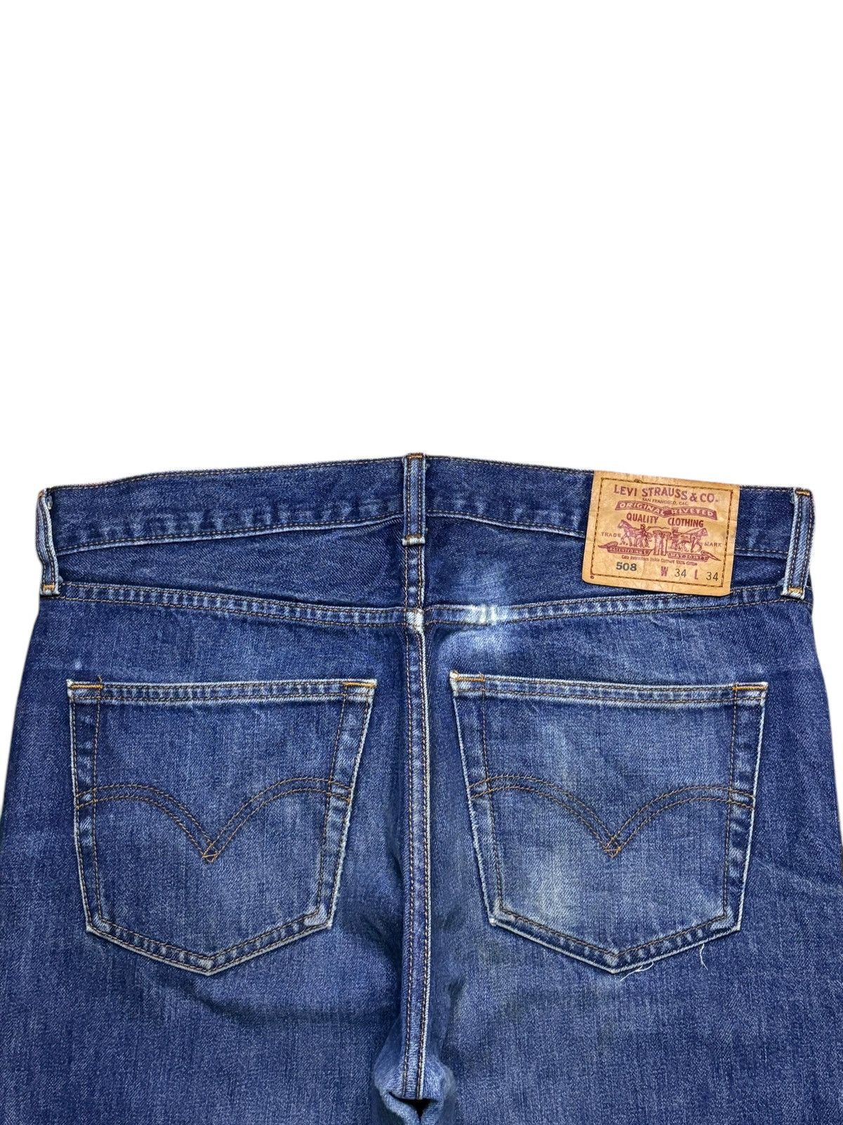 Levi's Vintage 90s Levis 508 Mud Wash Distressed Loose Baggy Jeans Size US 34 / EU 50 - 8 Thumbnail