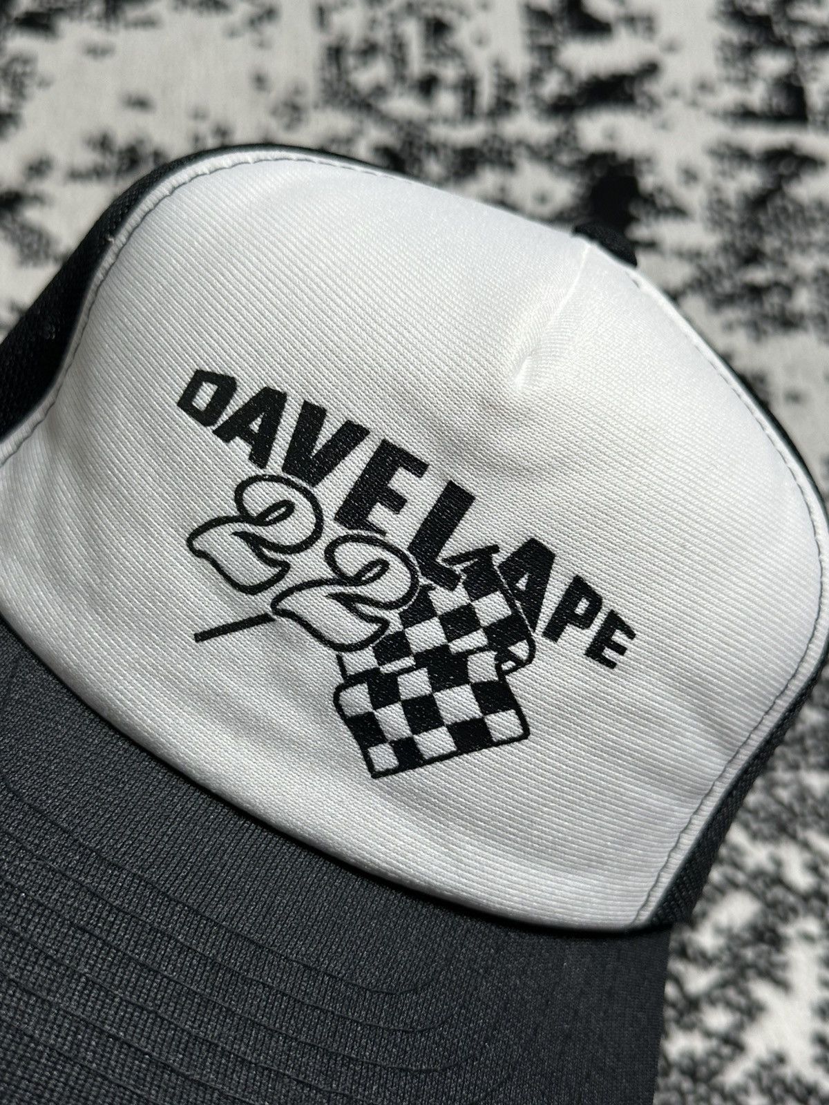 Vintage Nascar Davelape Trucker Vintage Hat Size ONE SIZE - 2 Thumbnail