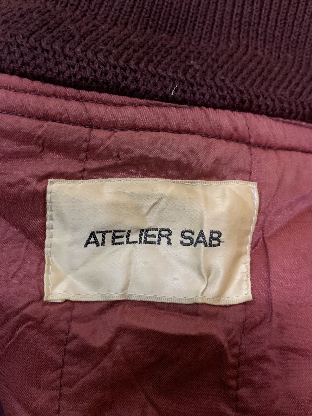 Japanese Brand Rare Design Vintage Atelier Sab Varsity Jackets Size US XL / EU 56 / 4 - 4 Thumbnail
