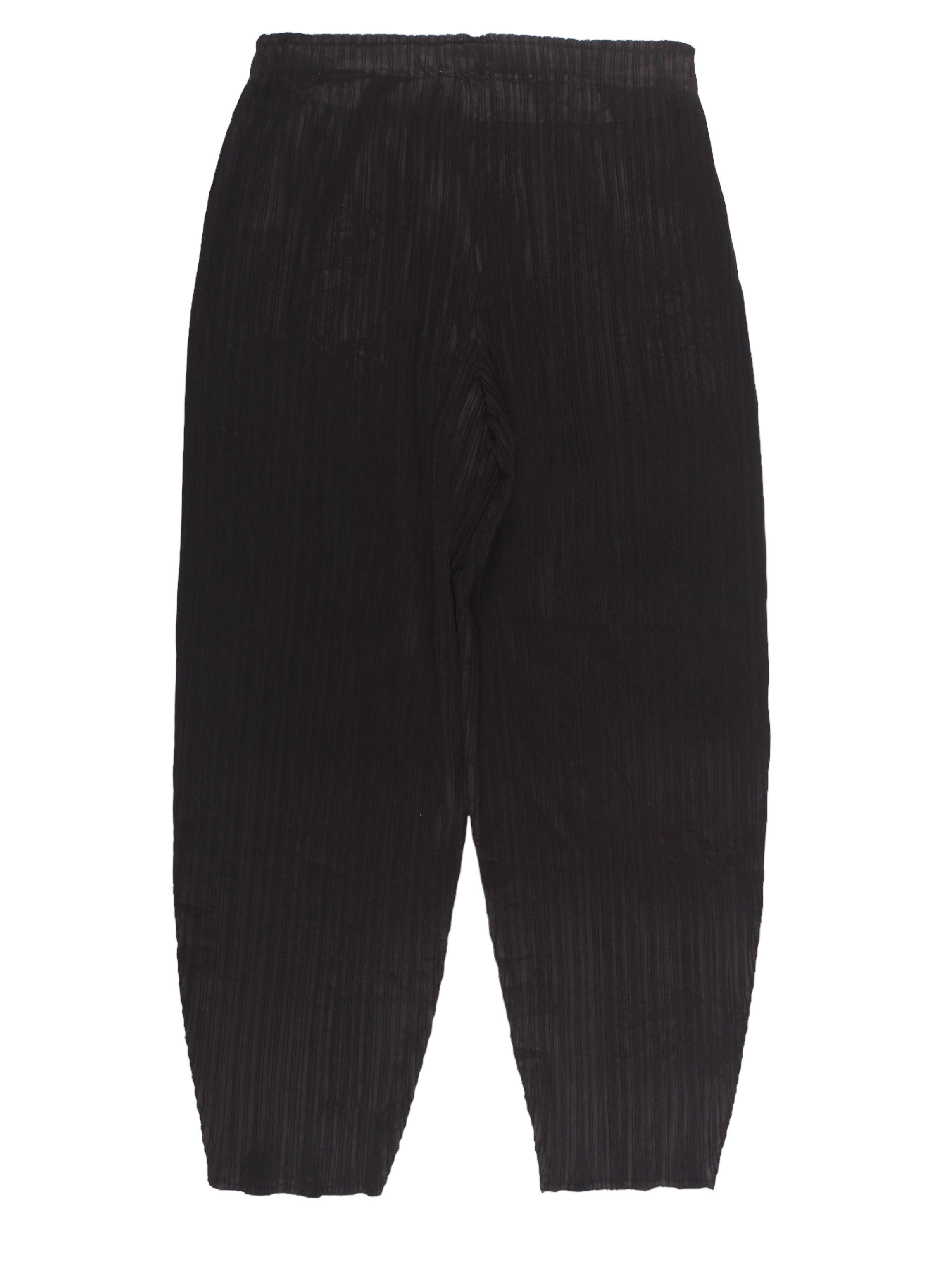 image of Issey Miyake Pleats Please Pants in Black, Women's (Size 30)