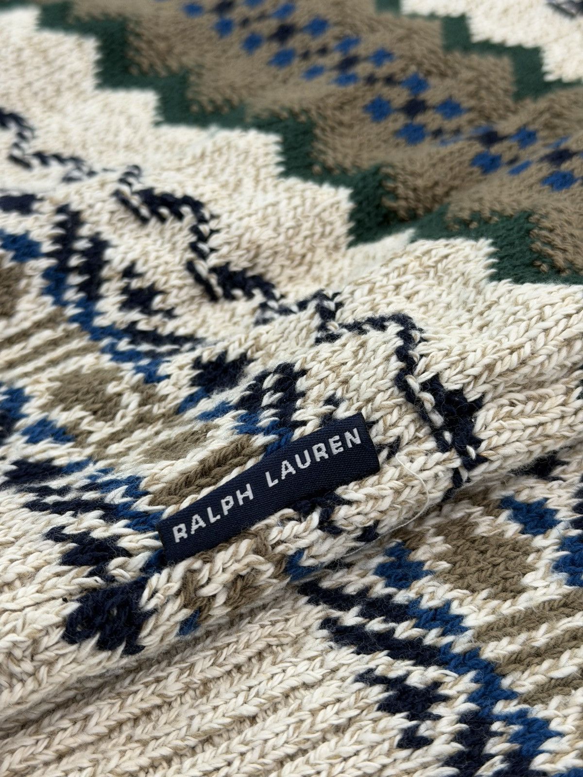 Chaps Ralph Lauren Vintage 90s Chaps Ralph Lauren 3D Cable Knit Sweater L USA Size US L / EU 52-54 / 3 - 4 Thumbnail