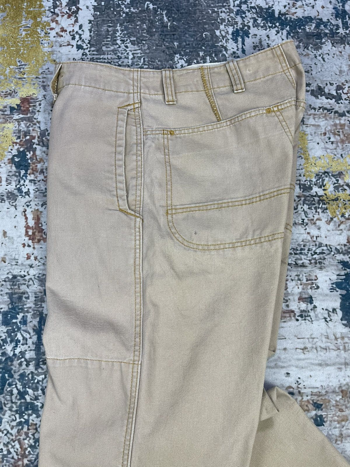 L.L. Bean Vintage LL Bean Double Knee Distressed Canvas Pants Size US 32 / EU 48 - 9 Thumbnail