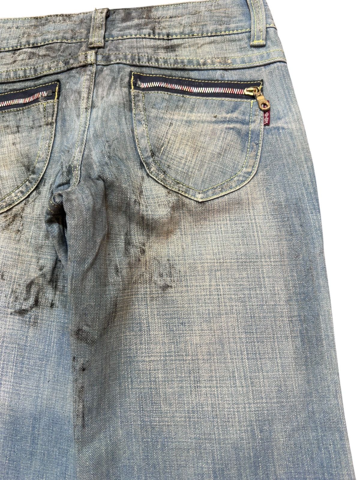 Hysteric Glamour Vintage Cocolulu Flare Bootcut Ripped Bush Pants Style Denim Size US 30 / EU 46 - 8 Thumbnail