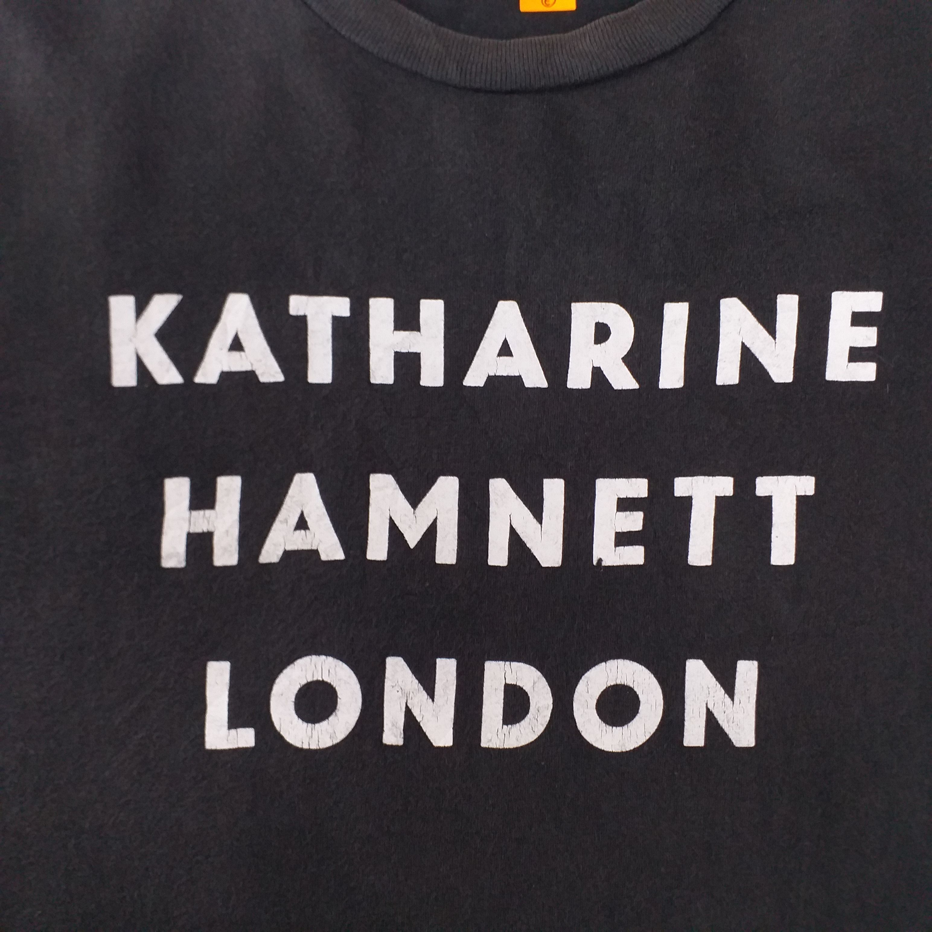 Japanese Brand Vintage Katharine Hamnett London Medium Tshirt -E045 Size US M / EU 48-50 / 2 - 4 Thumbnail