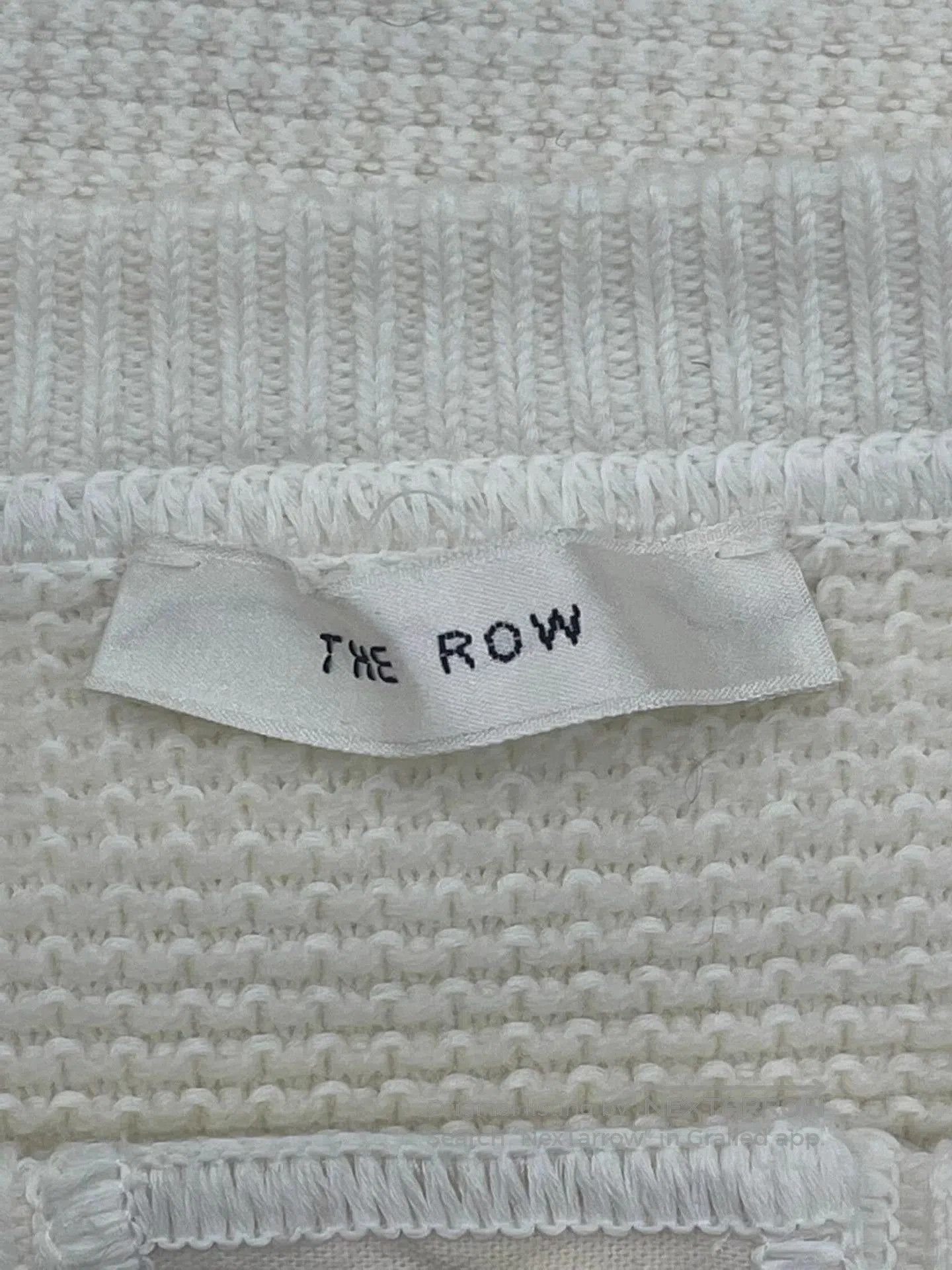 The Row White Waffle Knit Long Sleeve Henley Top XS. Size US XS / EU 42 / 0 - 4 Thumbnail