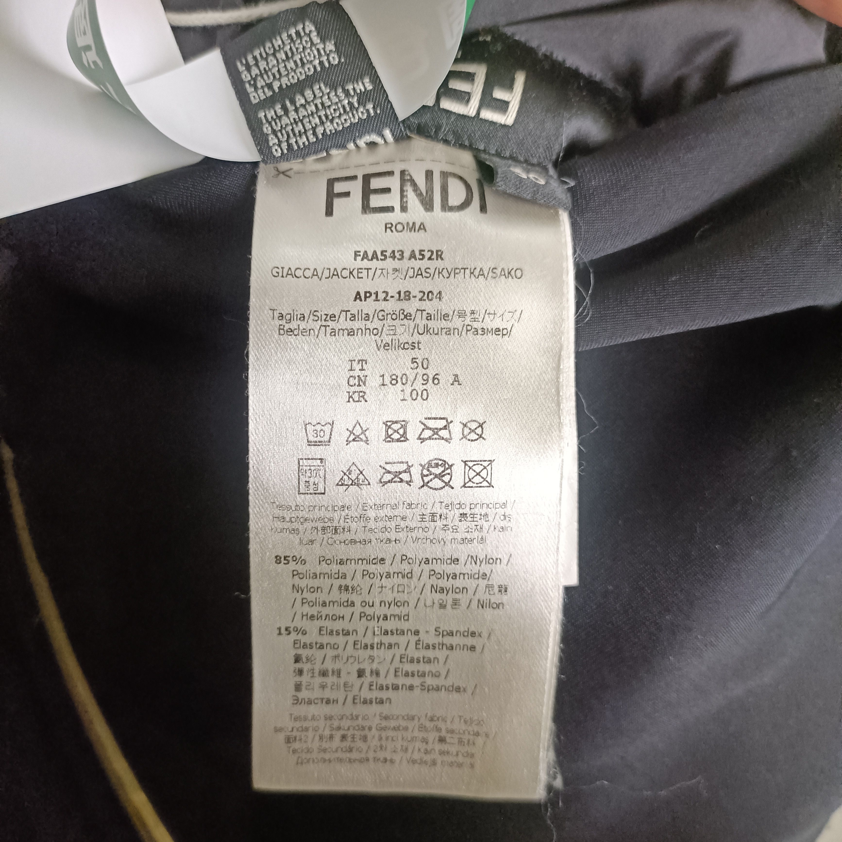 Fendi Fendi Jacket Black Monster Hooded Puffer Coat (Size 50/L) Size US L / EU 52-54 / 3 - 3 Thumbnail
