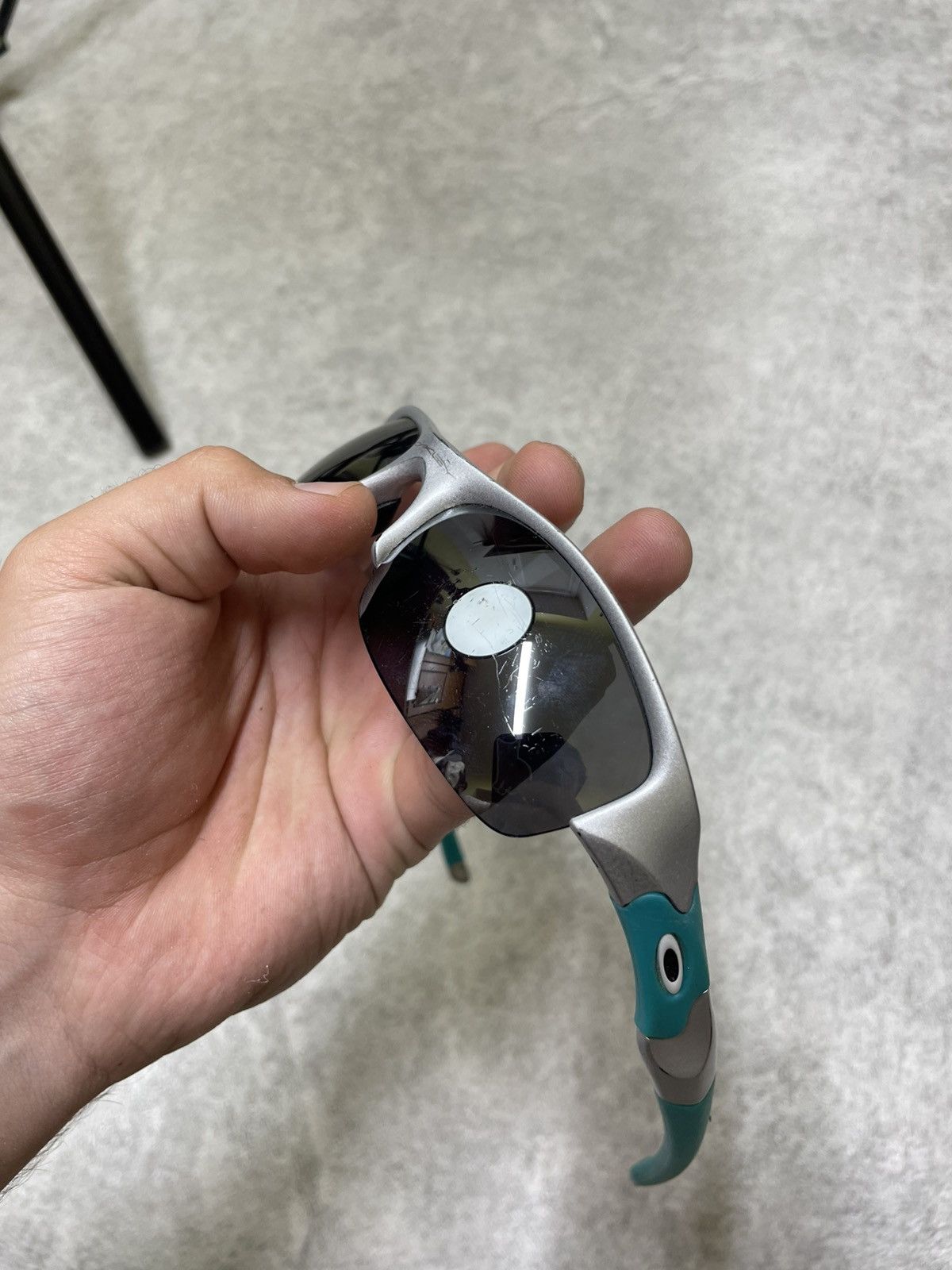 Oakley Iconic Oakley Shield Shades In Striking Turquoise — Bold Y2K Size ONE SIZE - 4 Thumbnail