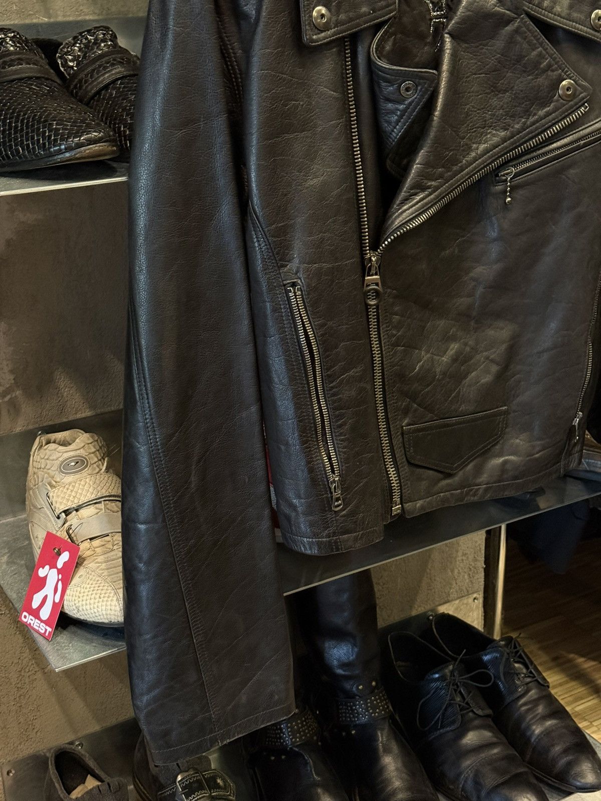 Calugi e Gianelli Calugi e Giannelli vintage perforated leather jacket Size US L / EU 52-54 / 3 - 3 Thumbnail