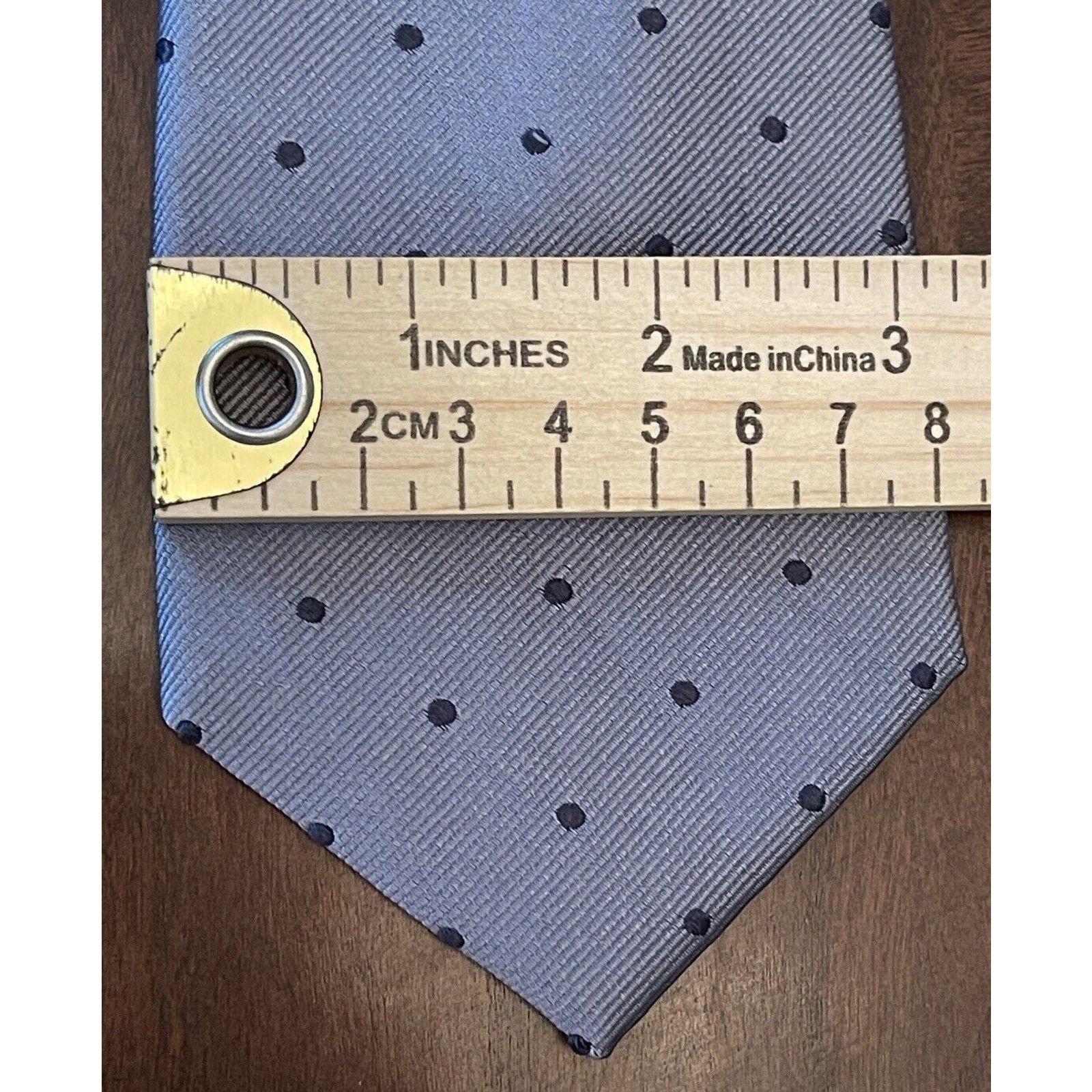 Covington Covington Gray Black Repp 100% Silk Made In China Size ONE SIZE - 4 Thumbnail