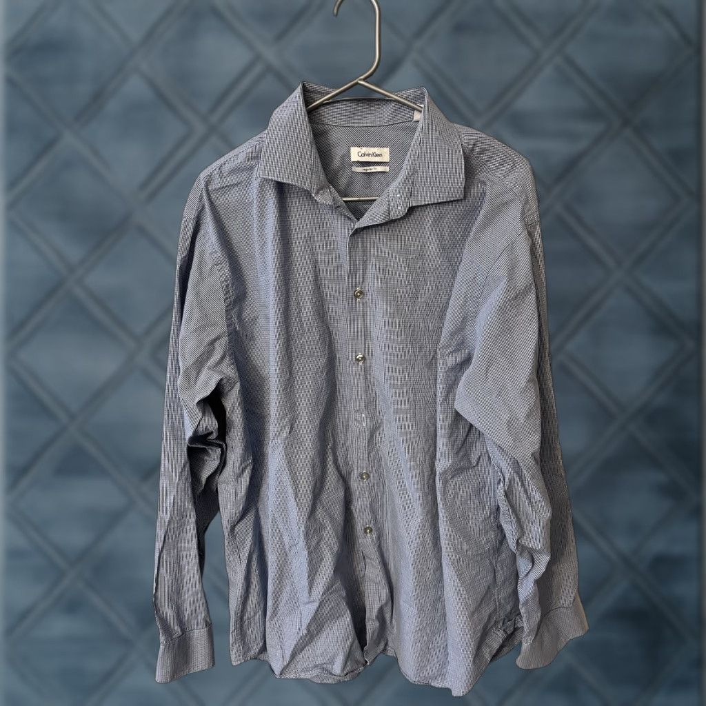 Calvin Klein Calvin Klein Shirt Blue Gingham Regular Size US XL / EU 56 / 4 - 1 Thumbnail