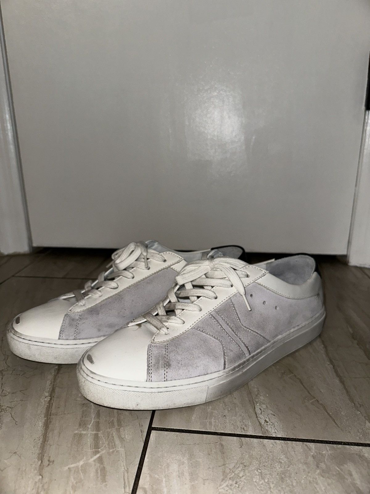 Koio Koio Capri Distressed Suede & Leather Sneaker Sz 10US Men Size US 10 / EU 43 - 4 Thumbnail