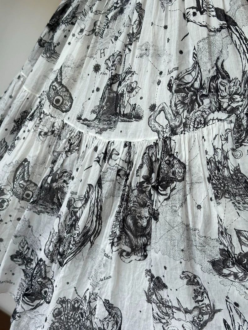 Dior Dior Butterfly floral print skirt Size 24" / US 00 / IT 34 - 6 Thumbnail