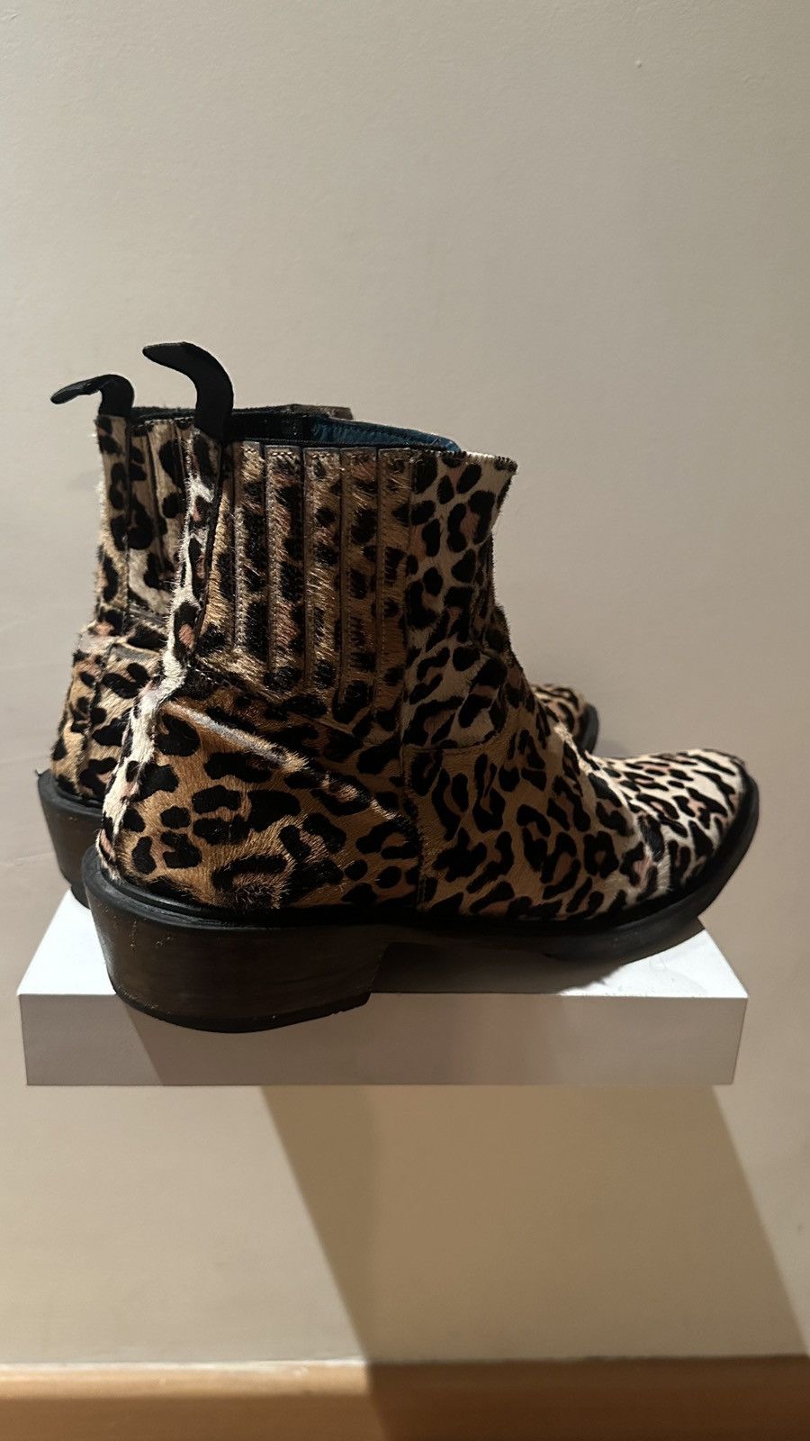 Handmade Custom Made Animal Print boots 8.5us amiri ysl Celine Size US 8.5 / EU 41-42 - 7 Thumbnail