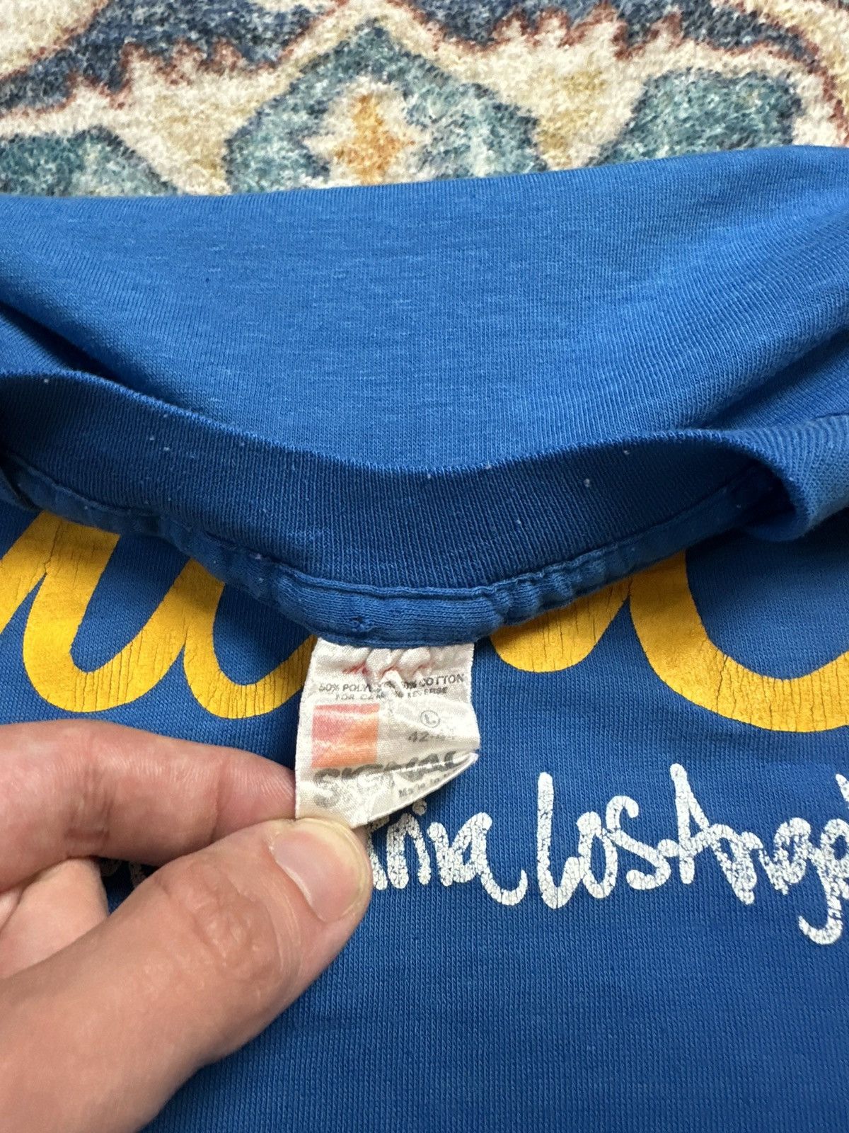 Vintage Vintage 80s UCLA Spellout T-shirt Large Size US L / EU 52-54 / 3 - 3 Thumbnail