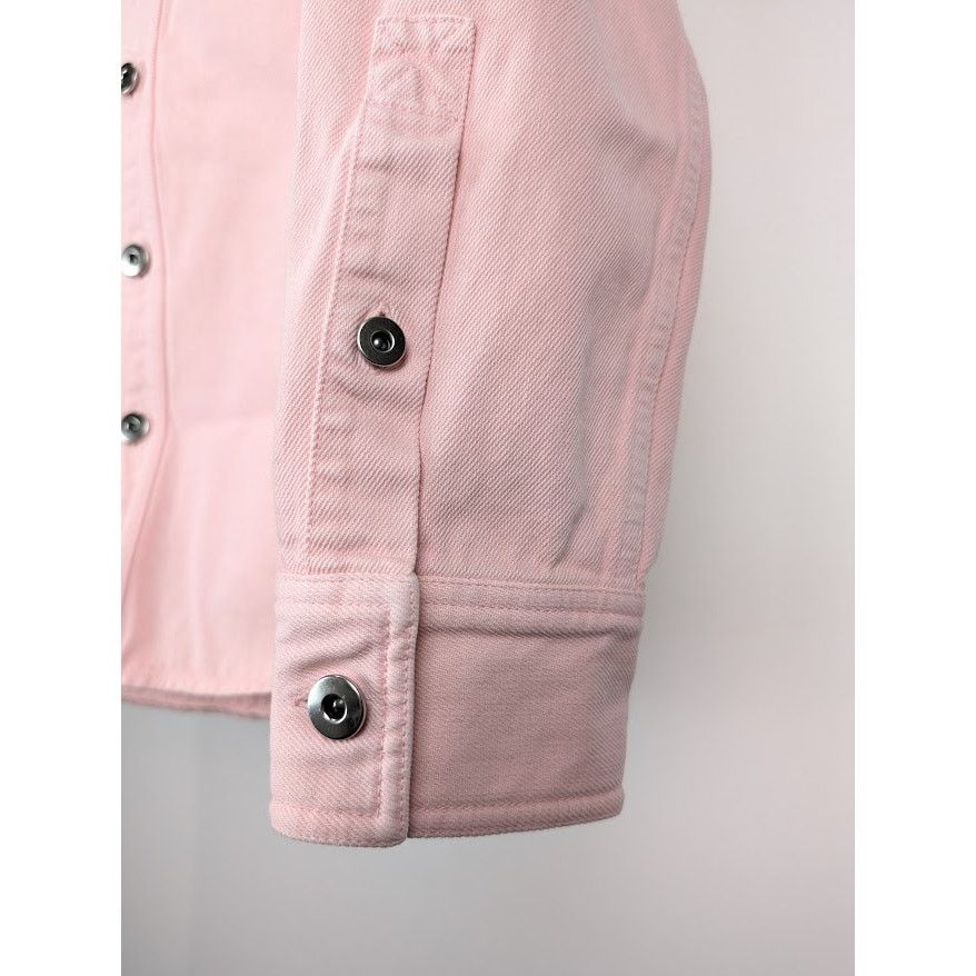 Bottega Veneta o1rshd1 Washed Colorured Denim Shirt in Camelia Size US M / EU 48-50 / 2 - 7 Thumbnail