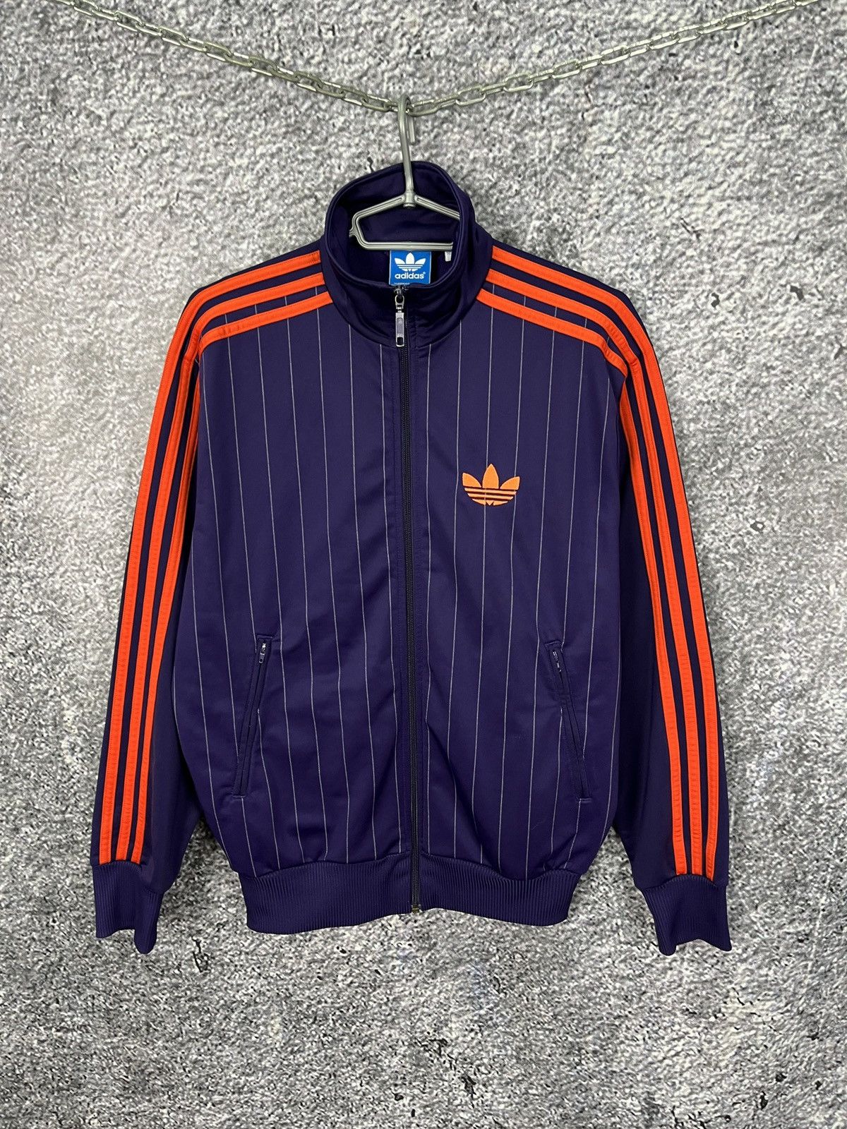 Adidas Streetwear Vintage Adidas Firebird Treck Jacket Trefoil Logo Striped Size S Grailed