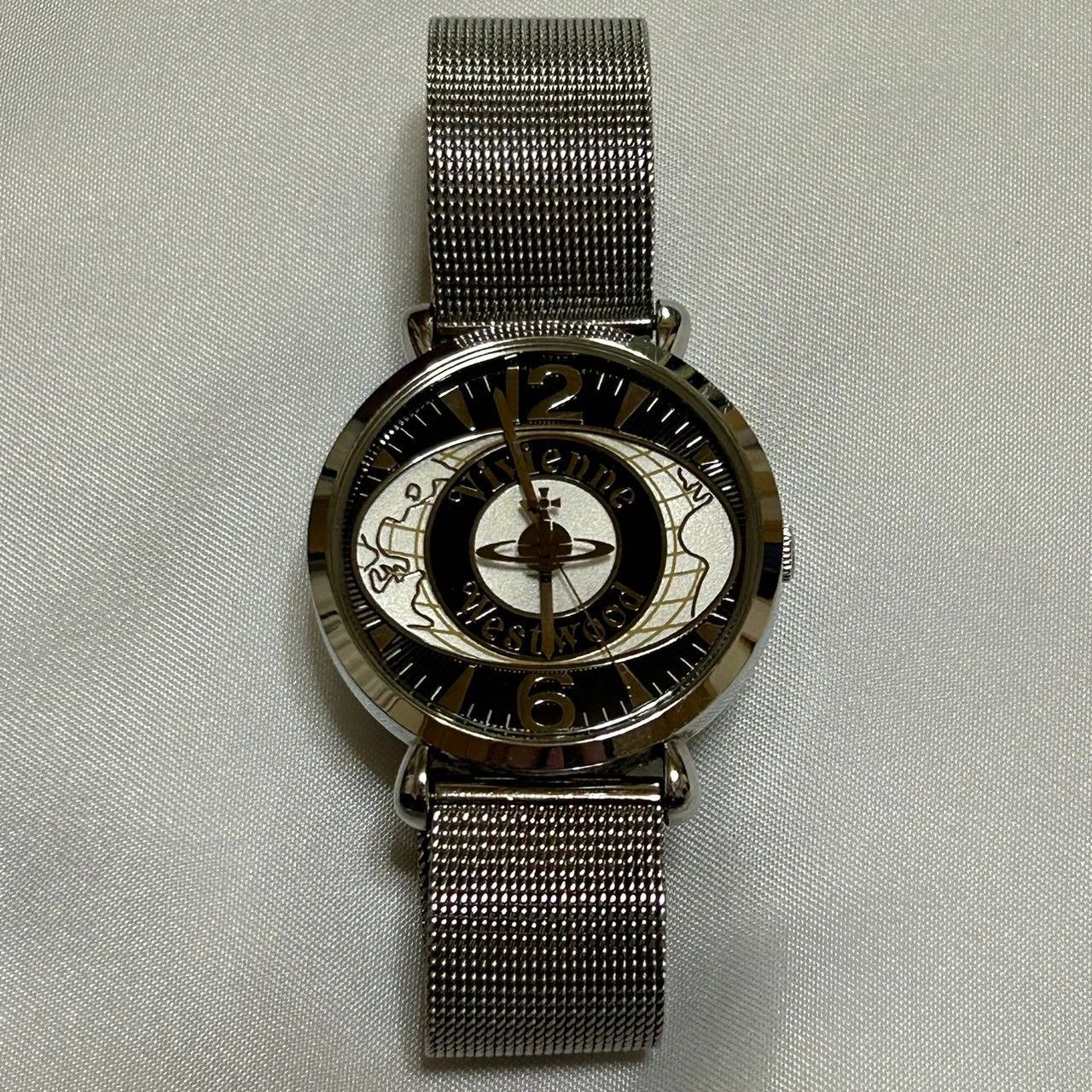 image of Vivienne Westwood World Orb Watch in Black, Men's