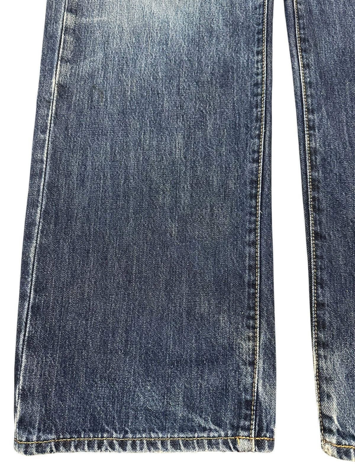 GU Vintage Japanese Brand GU Faded Wash Distressed Baggy Jeans Size US 34 / EU 50 - 7 Thumbnail