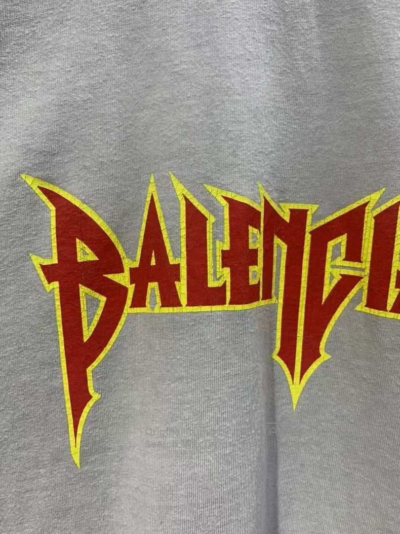 Balenciaga Balenciaga Short-sleeved T-shirt with lightning letter pat Size US M / EU 48-50 / 2 - 4 Thumbnail