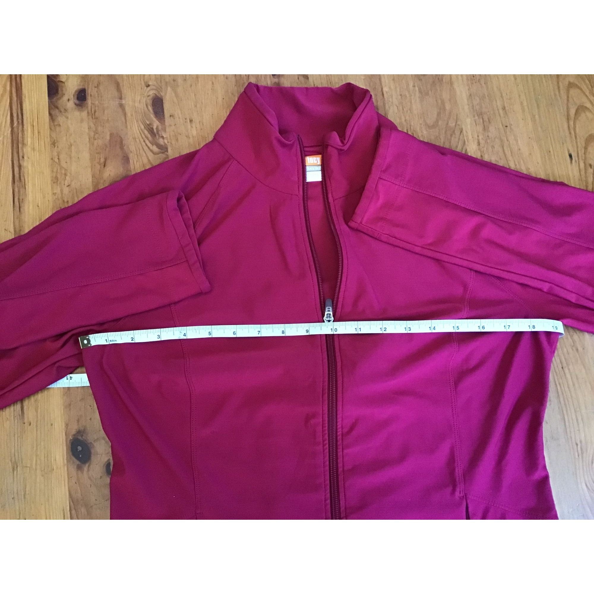 Other Lucy Womens PinkishRed Full-Zip Jacket With Front Pockets - Size M / US 6-8 / IT 42-44 - 6 Thumbnail