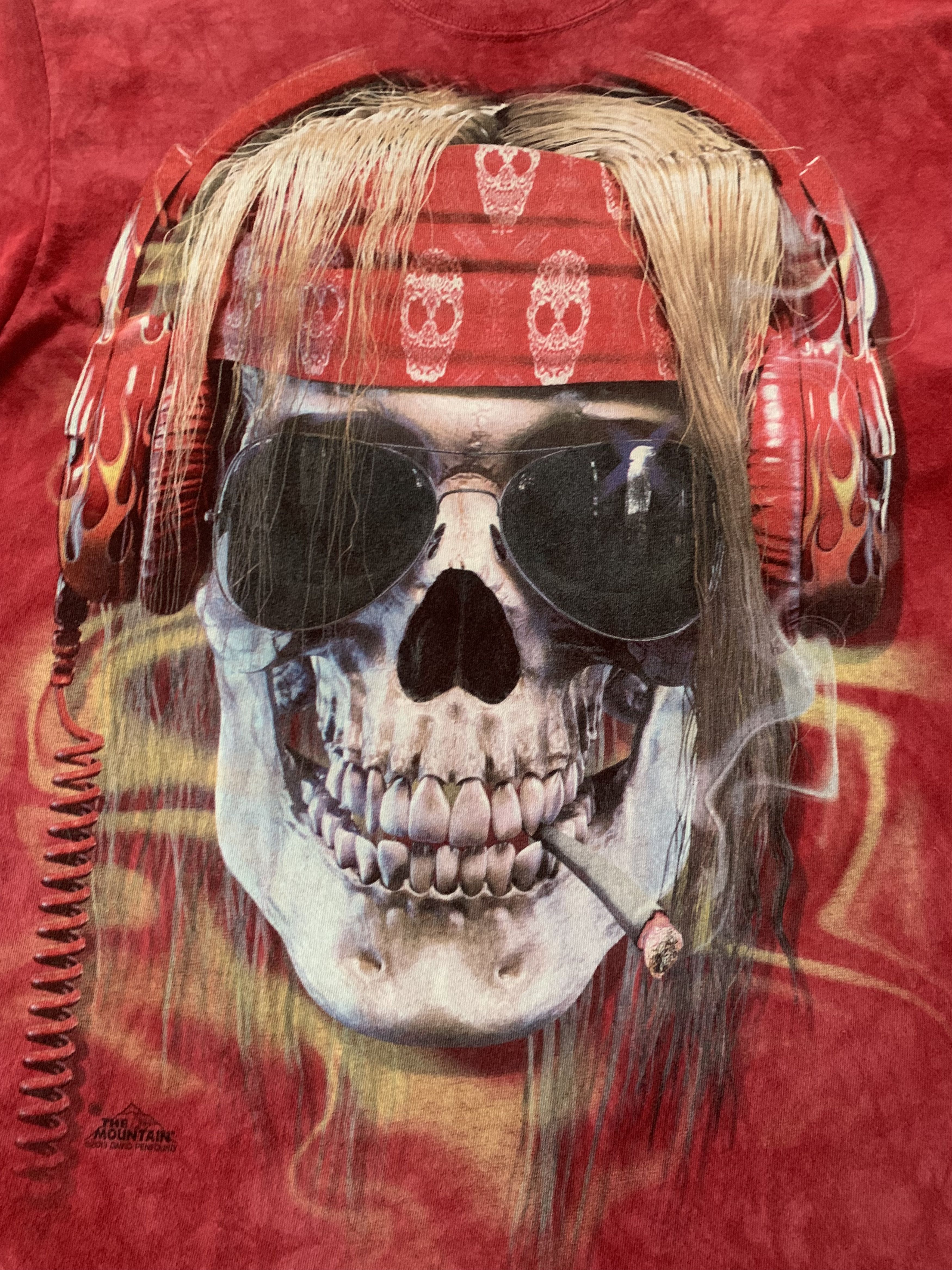 The Mountain × Vintage The Mountain Vintage Skull Tie Dye Graphic T Shirt Size US M / EU 48-50 / 2 - 5 Thumbnail