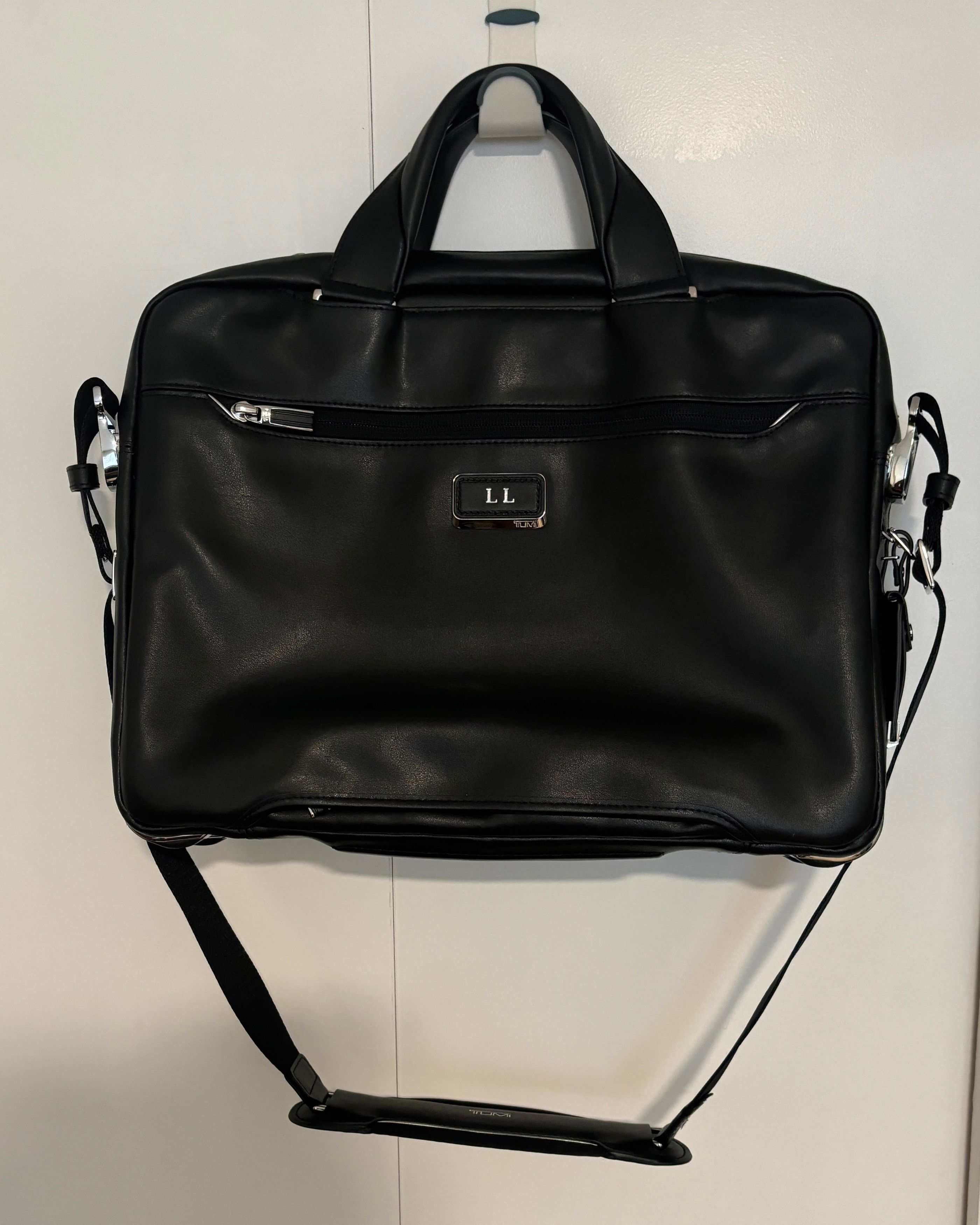 Tumi 995 Arrive Sawyer Laptop Shoulder Bag Leather Briefcase Grailed