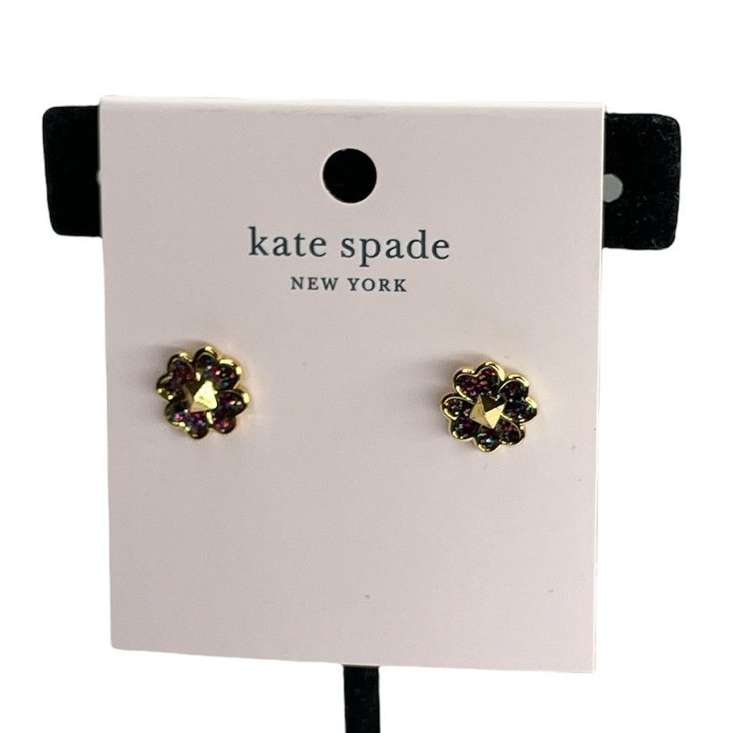 Kate Spade Kate Spade spade studs glitter enamel studs Earrings Size ONE SIZE - 1 Thumbnail