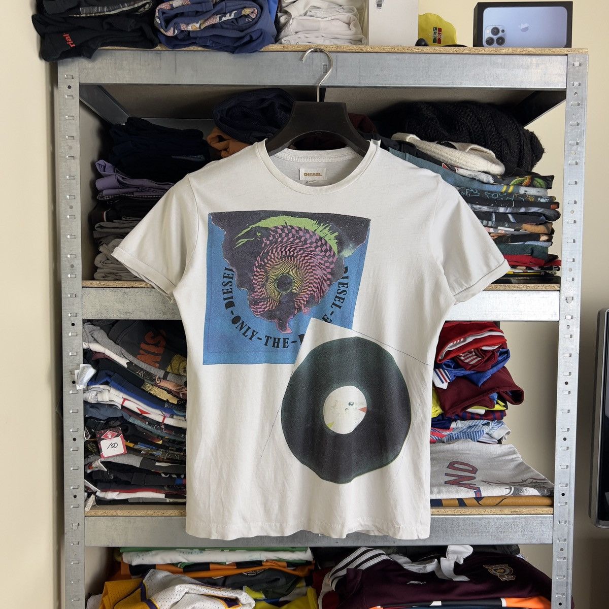 Diesel Rare! Diesel Only The Brave Disk Big Logo Tee 00s Size US S / EU 44-46 / 1 - 1 Thumbnail