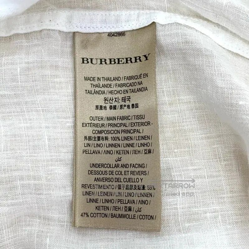 Burberry Burberry White Long Sleeve Men's Shirt. Size US S / EU 44-46 / 1 - 7 Thumbnail