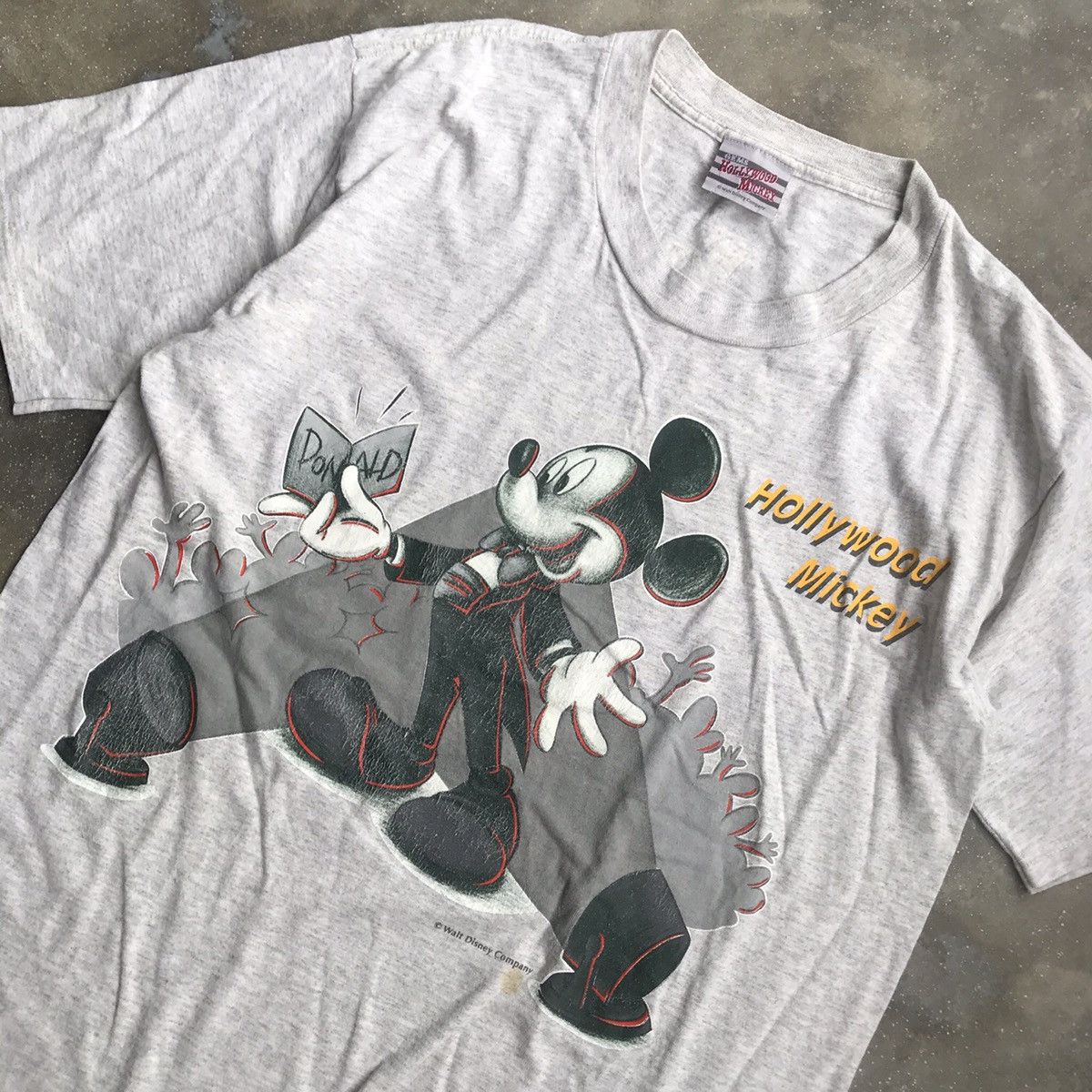 Disney × Mickey Mouse × Vintage T-Shirt Vintage Hollywood Mickey Size US L / EU 52-54 / 3 - 3 Thumbnail