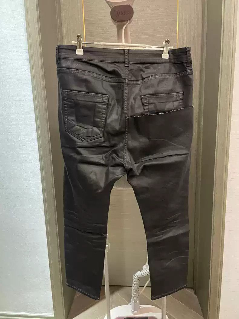 Rick Owens Rick Owens Denim stitching coated cropped feet pants-2505 Size US 33 - 4 Thumbnail