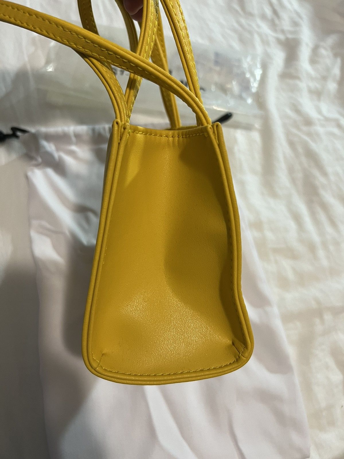 Telfar Telfar Shopping Bag - Yellow Small Size ONE SIZE - 5 Thumbnail