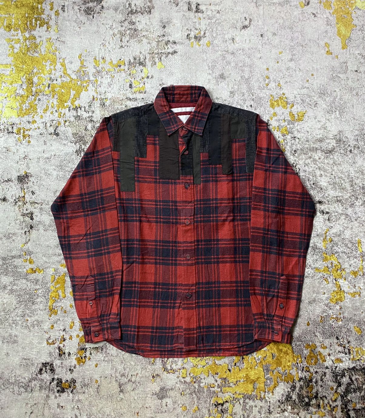 Japanese Brand × White Mountaineering White Mountaineering AW2015 Pacth Work Shirt Size US M / EU 48-50 / 2 - 3 Thumbnail
