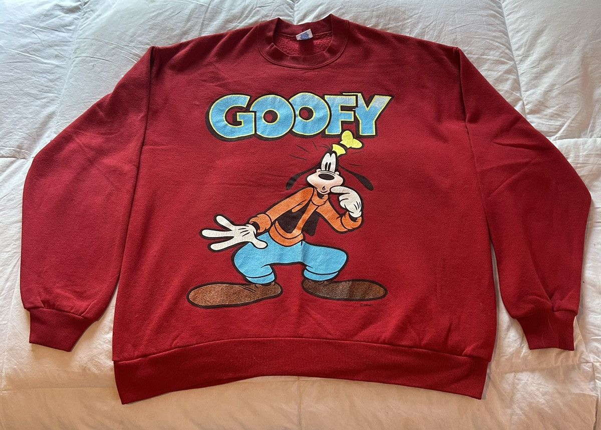 Disney × Velva Sheen × Vintage Vintage 90’s Goofy Sweatshirt Size US XL / EU 56 / 4 - 1 Thumbnail