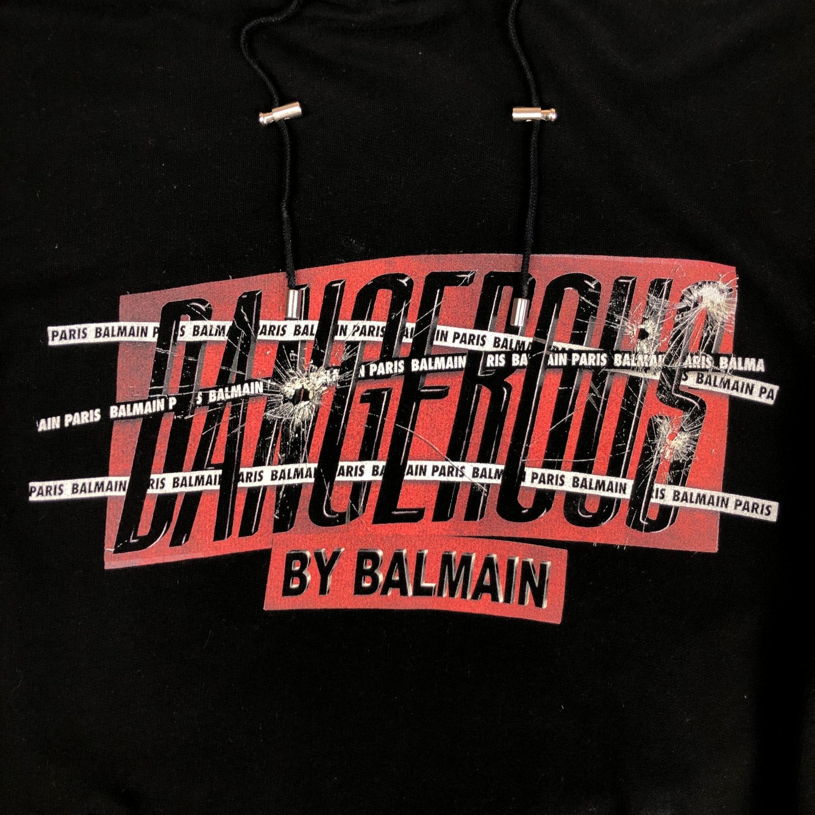 Balmain Balmain Dengerous Logo Biker Hoodie Size US M / EU 48-50 / 2 - 5 Thumbnail