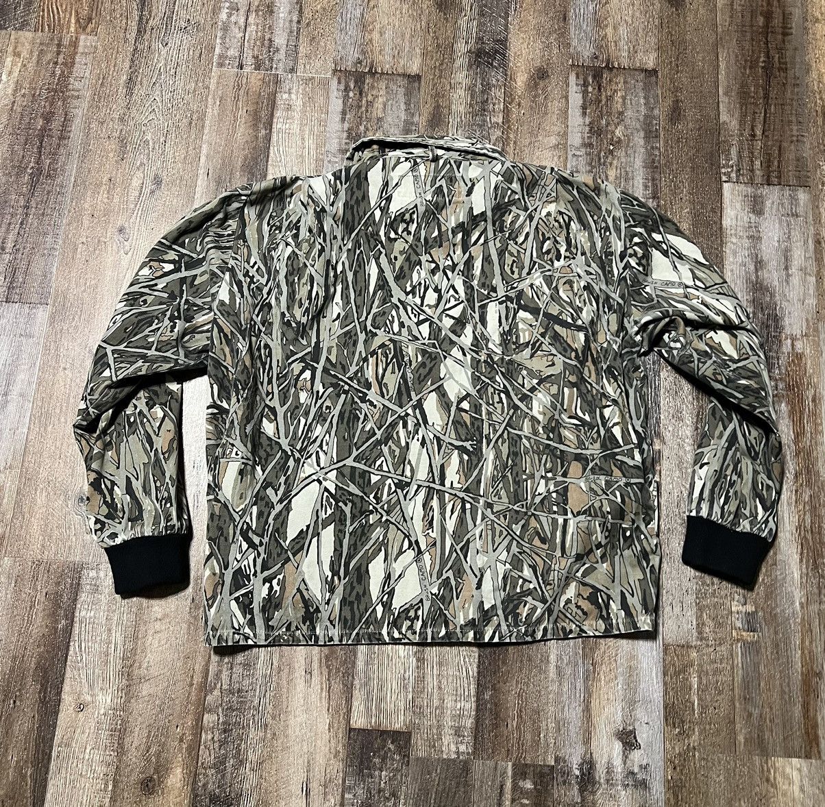 Vintage Vintage Brush Camo bomber Jacket Size US L / EU 52-54 / 3 - 3 Thumbnail